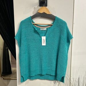 Teal Women's Sweater by Zenana